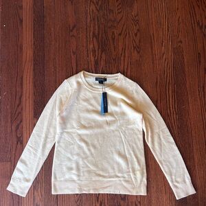 Tahari 100% Cashmere Yellow Sweater